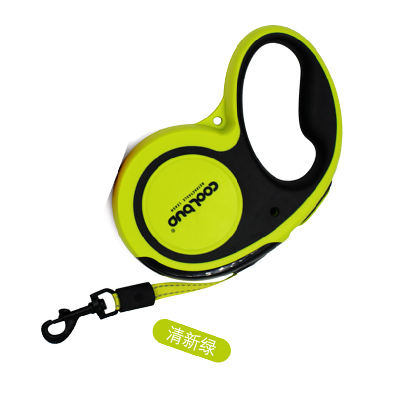 Laisse pour animaux de compagnie pour chiens de grande et moyenne taille, laisse d'extérieur pour chiens de type tracteur, laisse rétractable automatique