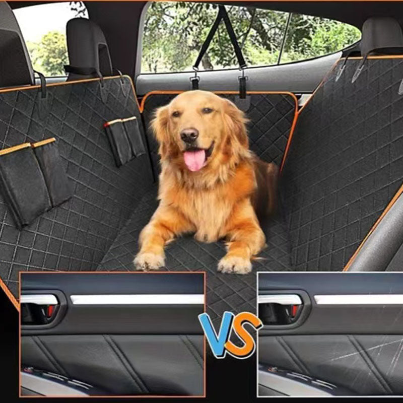 Tapis de voiture pour animaux en tissu Oxford – Banquette arrière anti‑salissures