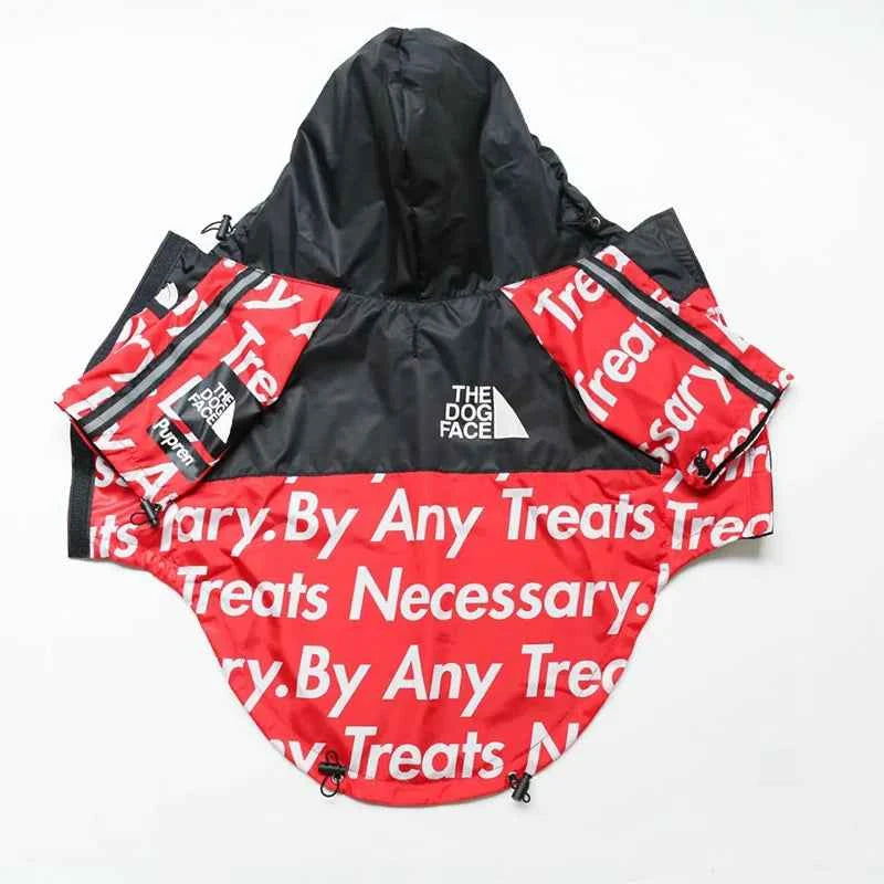 Dog Clothes Raincoat For Small Big Dogs Wind Coat Windbreaker French Bulldog Hoodie For Dogs Clothes Jacket Chihuahua Dog Face