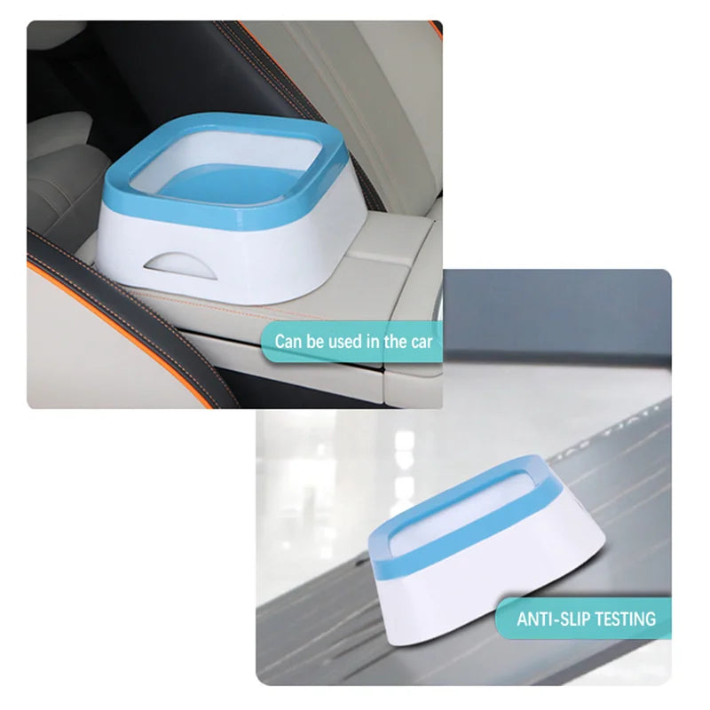 Gamelle anti-éclaboussures pour chiens, grande capacité (1 L)