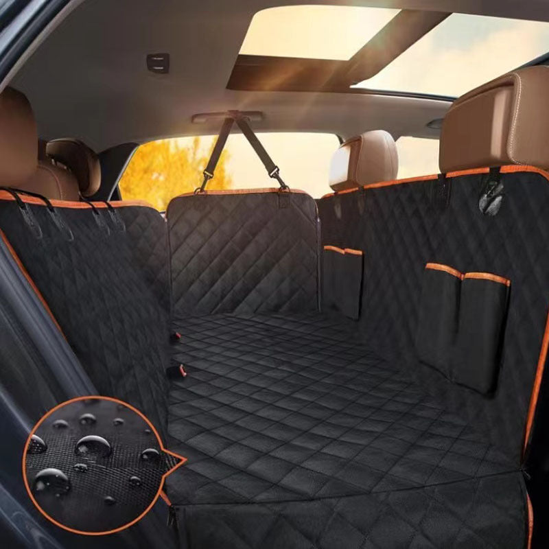 Tapis de voiture pour animaux en tissu Oxford – Banquette arrière anti‑salissures