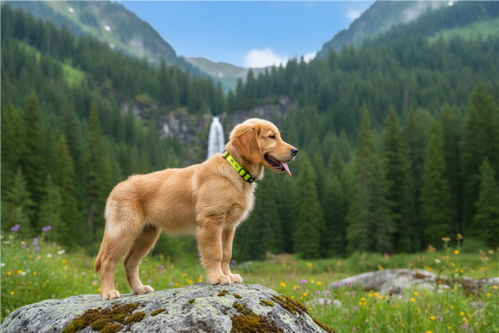 Collier multicolore ajustable pour chien – design moderne et confortable, accessoire tendance pour animaux de compagnie