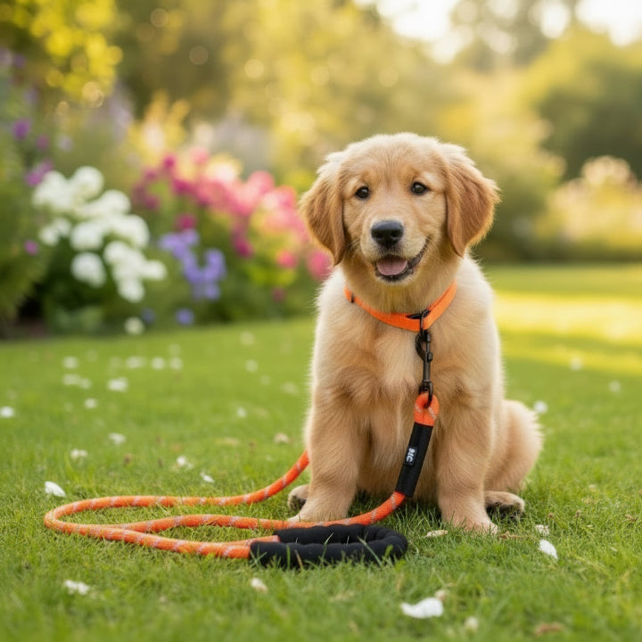 Laisse multicolore ajustable pour chien – design moderne et confortable, parfaite pour animaux actifs